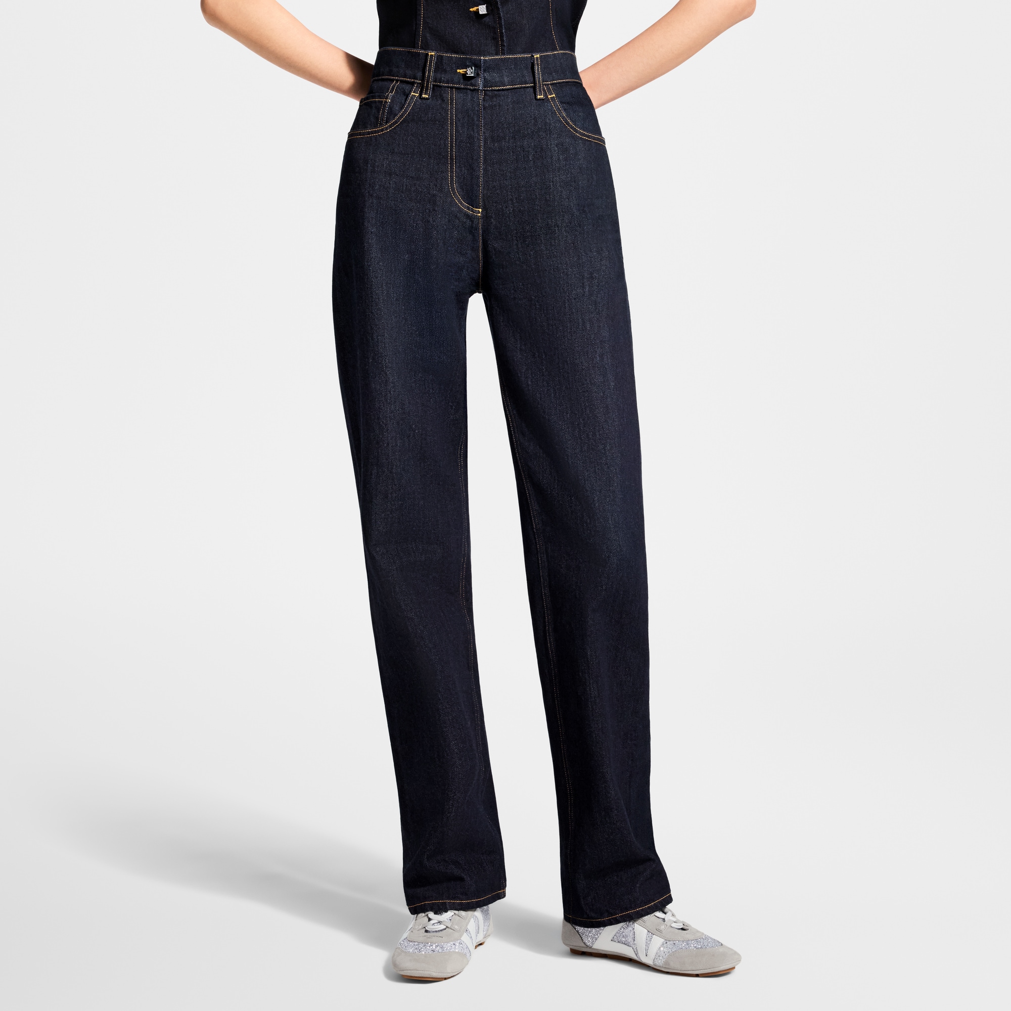 Straight-Cut Indigo Jeans - Women - New In Women | LOUIS VUITTON ®